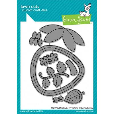 Lawn Fawn Lawn Cuts - Stitched Strawberry Frame